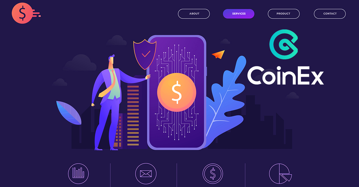 Cum să vă înscrieți și să vă conectați la un cont în CoinEx