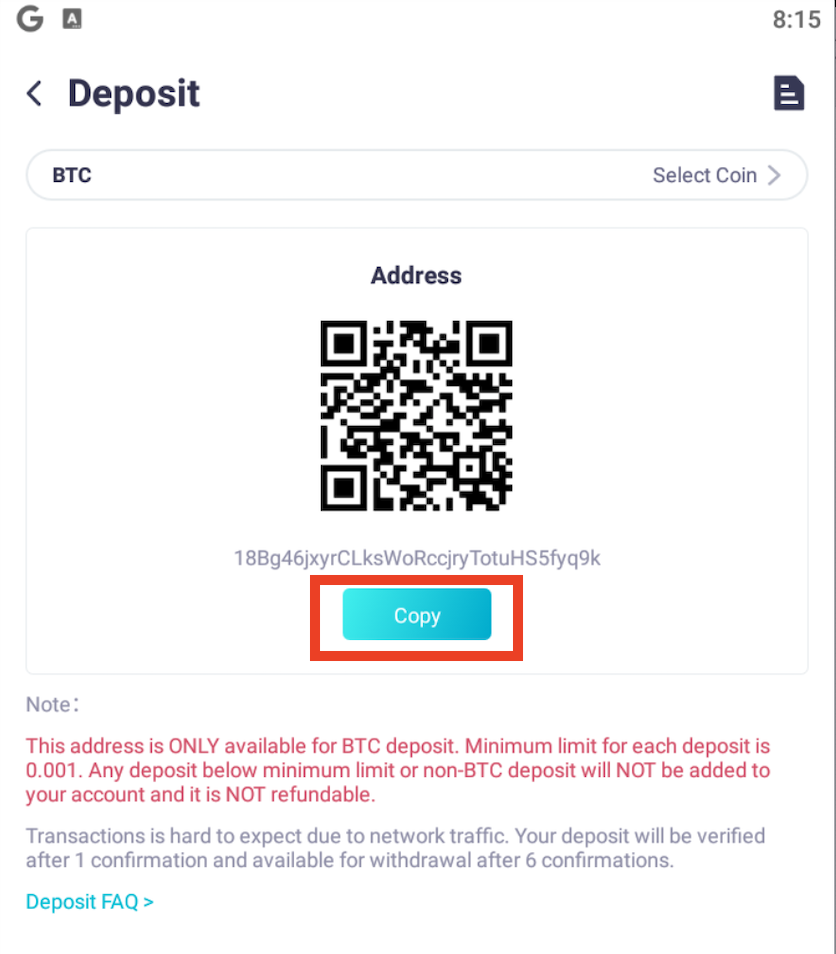 How To Deposit in CoinEx