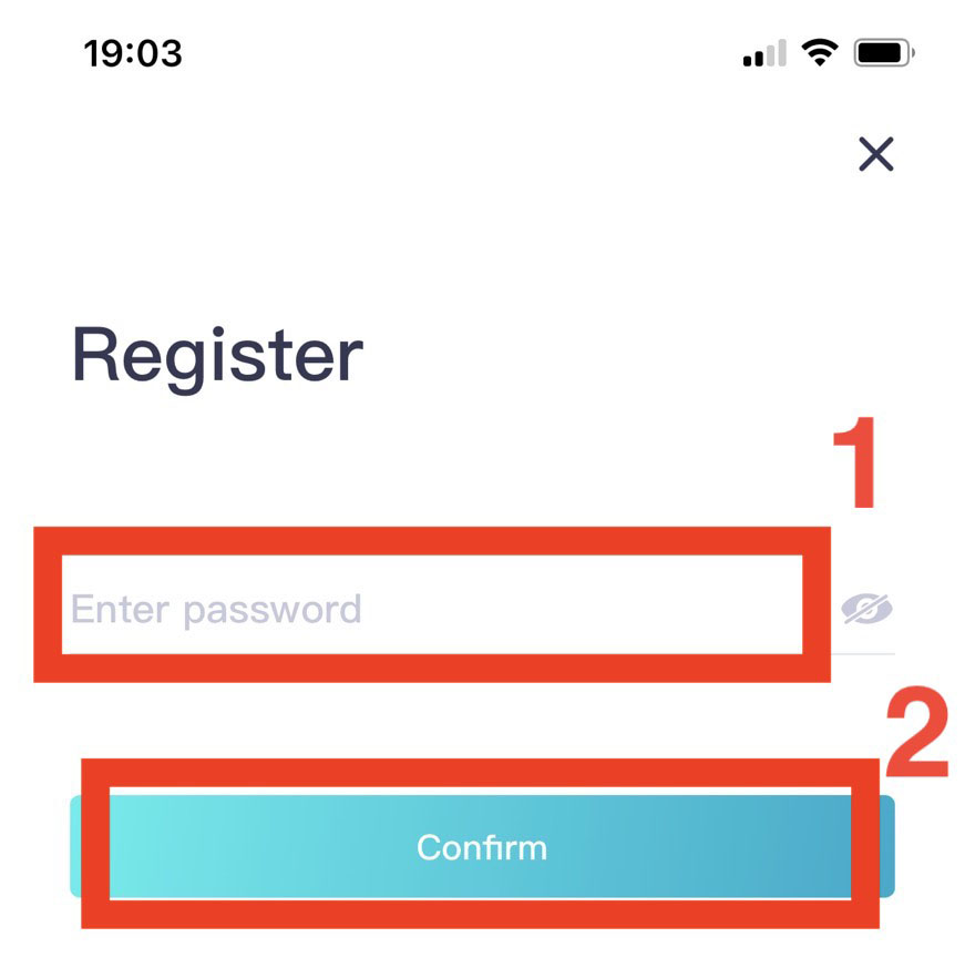 How to register an account in CoinEx