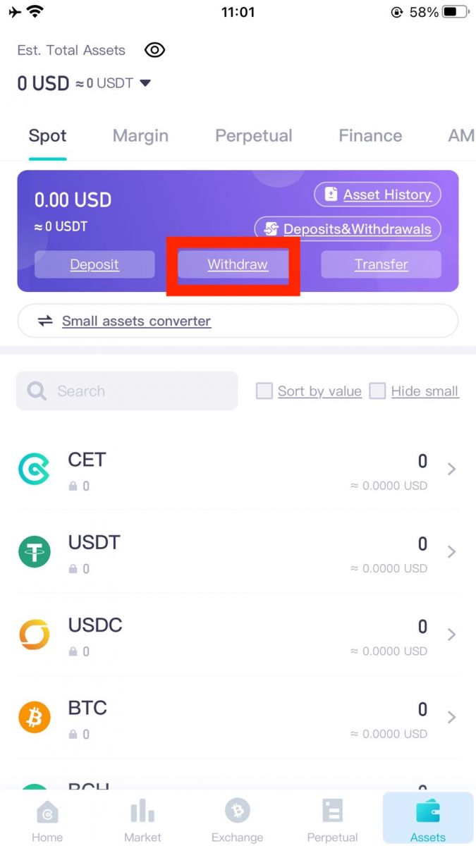How To Withdraw in CoinEx
